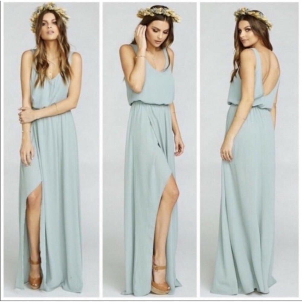 Show Me Your MuMu Kendall Maxi dress Sage Small
